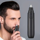 Electric Nose Hair Trimmer Ear Eyebrow Shaver Clipper Kit Black