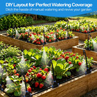 360   Adjustable Drip Irrigation System Kit  50 Ft Garden Watering System With 15