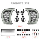 Headlight Vent Accent Led Turn Signal Light Clear Lens For Harley Road Glide 15 