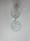 French Fluted Crystal Champagne Flutes Wedding Toasting Glasses 2 6oz Stems