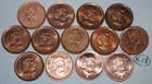 Canada 2000-2012 1 Cent Set 13 Coins Lot  x18