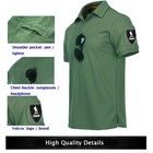 Men s Tactical Polo T-shirt Quick Dry Combat Short Sleeve Team Work Casual Shirt
