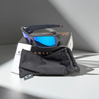 Oakley Gascan Sunglasses Blue Gray Frame Prizm Sapphire Lens New 009014