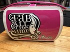 Barbie Pink white black Hard Makeup Case W  Handle   Mirror  fab All The Time 