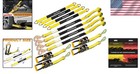 Car Tie Down Kit - 3333 Lbs Working Load With Bonus 4 Axle Straps And Snap Hooks