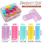 30 Pcs Plastic Hair Curlers Diy Self Grip Snap On Rollers Set Salon Curling No H