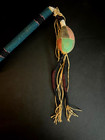 Beaded Skull Cracker Stone Warclub Plains Tribes Authentic Hand-made Antique