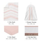 Sweet Jojo Designs 4-piece Baby Crib Bedding Set 100 Cotton Bohemian Pink For
