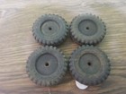 Vintage Tonka Ford Truck Set Of 4 Solid Rubber Tires For Parts