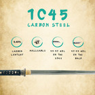 Hand-forged Samurai Katana   Practical Samurai Sword  Sharp  1045 Carbon Steel
