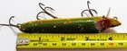 Heddon Dowagiac Vamp Glass Eye Wood Vintage Fishing Lure Green Scale