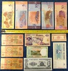 Worldwide Currency Lot Of 13  Vintage Foreign Banknote Bill Money Cash World Mix