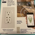 Leviton Dzr15-1rz Decora Z-wave Controls 15-amp Duplex Receptacle White Almond