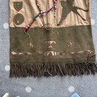 Camp Fire Girls Vintage Dress 1930s 1940s Beads Patches Ceremonial Gown