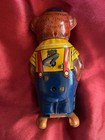 Walking Wind-up Bear Toy Tin Litho Works Made In Usa Vintage 1930 s J Chein
