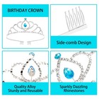 Blue Tiara Crowns For Girls And Rhinestone Princess Pink Crystal Crown For Br   
