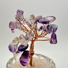 Gemstone Tree Fluorite - Handmade In Glass  Feng Shui Lucky Charm 7x4cm