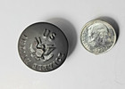 Original U s  Indian Service Uniform Coat Button Brass W black Finish  32 00