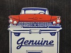 Porcelain Genuine Chevrolet Enamel Metal Sign Plate Size 24  X 16  Inches