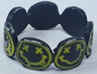 Nirvana Original Smiley Face Cutout Ring Kurt Cobain Size 6 5 Black Yellow Rare