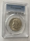 1952 D Franklin Silver 50c Half Dollar Pcgs Blue Label Ms63 Fbl