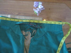 Small Green Fringe Micro Suede  Western Show Chaps  29-32 Waist