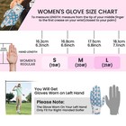 Women Golf Glove With Ball Marker Rain Left Hand For Right Handed Golfer Leather