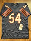 Autographed signed Brian Urlacher Hof 18 Chicago Blue Jersey Beckett Jsa Coa