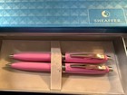 Sheaffer 100 Glossy Pink Pen And 0 7mm Mechanical Pencil Set New