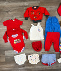 Baby Boys 1980s   1990s Colorblock Primary Color 20 Piece Lot Sizes 0 3 To 3t