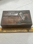 1960 Print Block Central Michigan University Chippewas Letterpress Stamp Rare