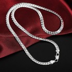 925 Sterling Silver Chain Necklace 5mm Jewelry For Women Men Free Delivery