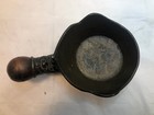 Antique Vintage Chinese Iron   Asian Oriental Silk Bronze Etched Wooden Handle