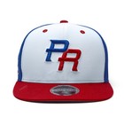Puerto Rico Baseball Hat Pr Flag 3d Embroidered Snapback Wbc Cap White Blue Red