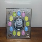 Baby My First Year Photo Frame Silver Monthly Milestones 13 Openings