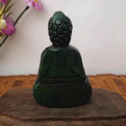Buddha Meditation Statue Jade Stone Carved Thai Amulet