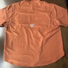 Columbia Pfg Tamiami Ii Shirt Mens Xl Orange Ut Longhorns Fishing Short Sleeve