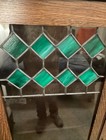 Antique 1900-1920   s Stained Glass Arts And Crafts Bookcase