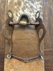 Western Fancy 5    Engraved Silver Show Bit High Port   Hooded Roller Broken Horn