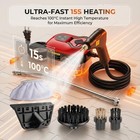2500w High Temp pressure Steam Cleaner  6 Adjustable Levels  15s Heat-up  1 2l