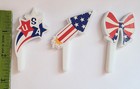 New Nos 12 Cupcake Cake Toppers Picks American 4th Of July Memorial Day Flag Art