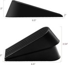Kakiclay 2 Pack Large Door Stopper  Heavy Duty Rubber Door Stop Wedge  1 9 Inch 