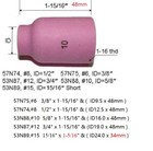 Riverweld Wp 9 17 Tig Gas Lens Alumina Nozzle Jumbo 53n88 10  5 8  16 0mm 10pcs