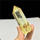 50-60mm Natural Stone Clear Citrine Crystal Point Wand Quartz Obelisk Healing Us