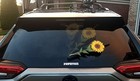 Sunflower Flower Wipertags Attach To Rear Vehicle Wiper Blades