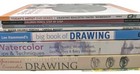 Lot Of 8 Watercolor Painting Pencil Drawing Artist Books   Dvd Art Instruction
