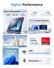 Kamrui Mini Pc P2 Ryzen Embedded R2544 Mini Desktop Computer 8gb Ddr4 256gb Ssd