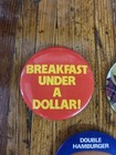 Mcdonald   s Pin-back Buttons Pins Vintage Lot 3 5 Inch Can Wonderland Loony Toons