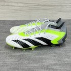 Adidas Predator Accuracy 1 Fg Low Soccer Cleats Shoes White Gz0032 Mens Size 8