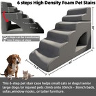 6 Step Pet Stairs Ramp For High Beds Sofas 18-36 Inch  Non-slip Dog Stairs Fo   